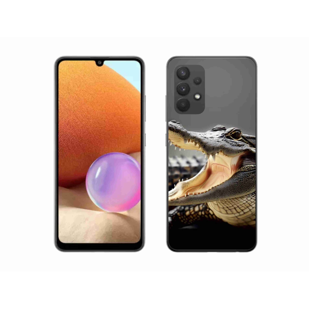 Gélový kryt mmCase na Samsung Galaxy A32 4G - krokodíl