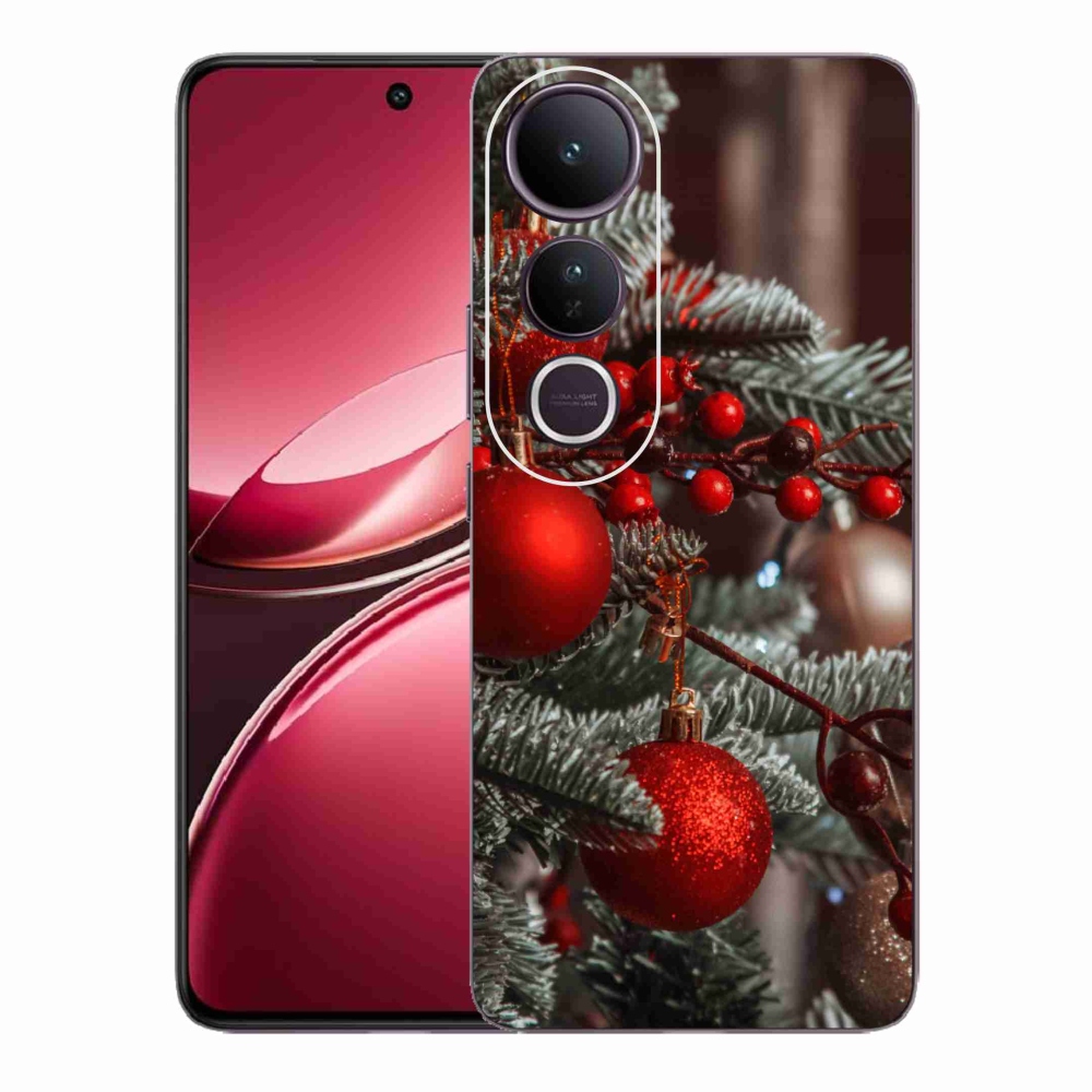 Gélový kryt mmCase na Vivo V50 Lite 4G/5G - vianočné ozdoby 2