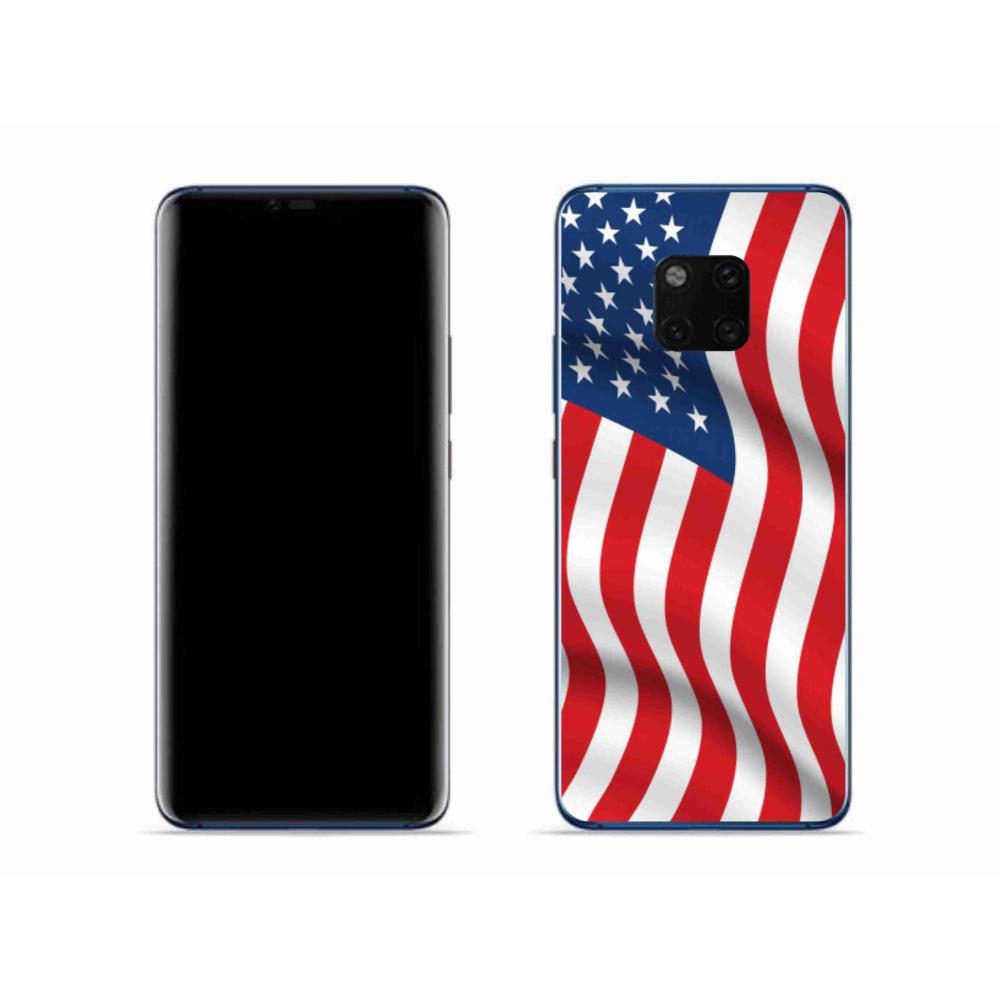 Gélový kryt mmCase na mobil Huawei Mate 20 Pro - USA vlajka