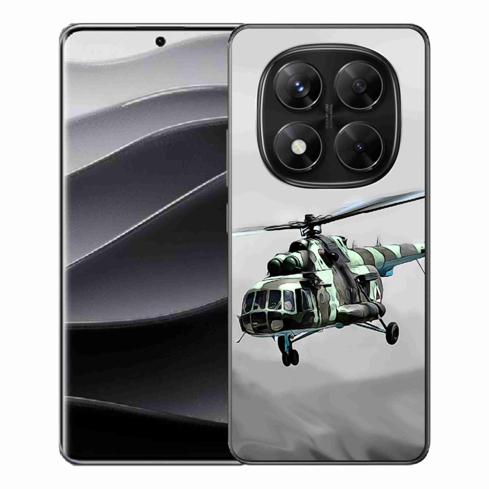Gélový kryt mmCase na Xiaomi Redmi Note 14 Pro 5G/Poco X7 5G - vojenský vrtuľník