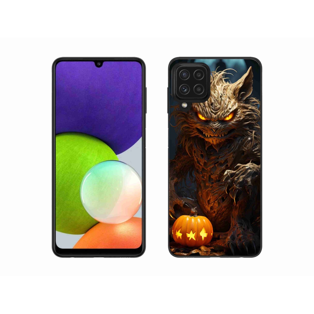 Gélový kryt mmCase na Samsung Galaxy A22 4G - halloweenska príšera