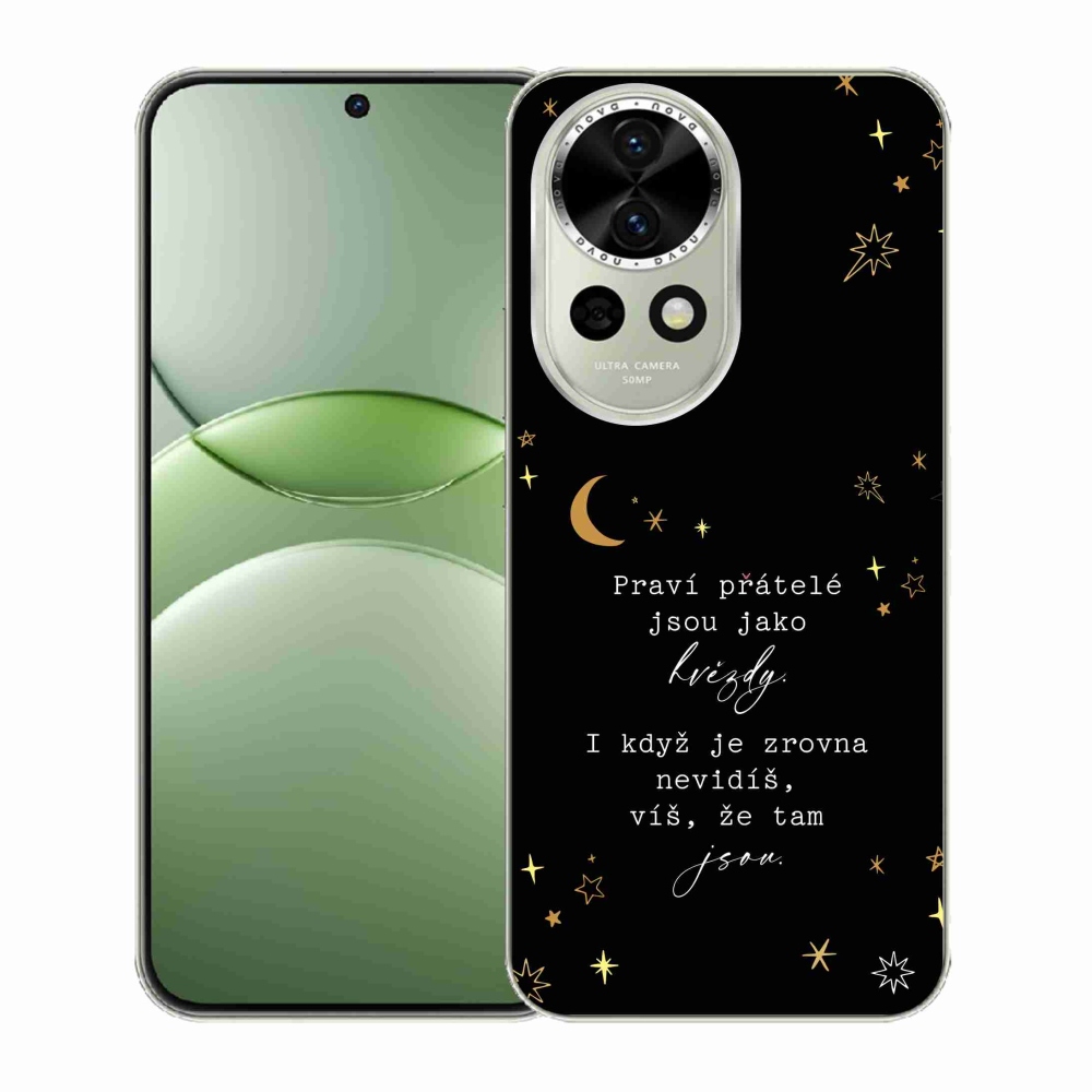 Gélový kryt mmCase na Huawei Nova 13 5G - citát 6 čierne pozadie