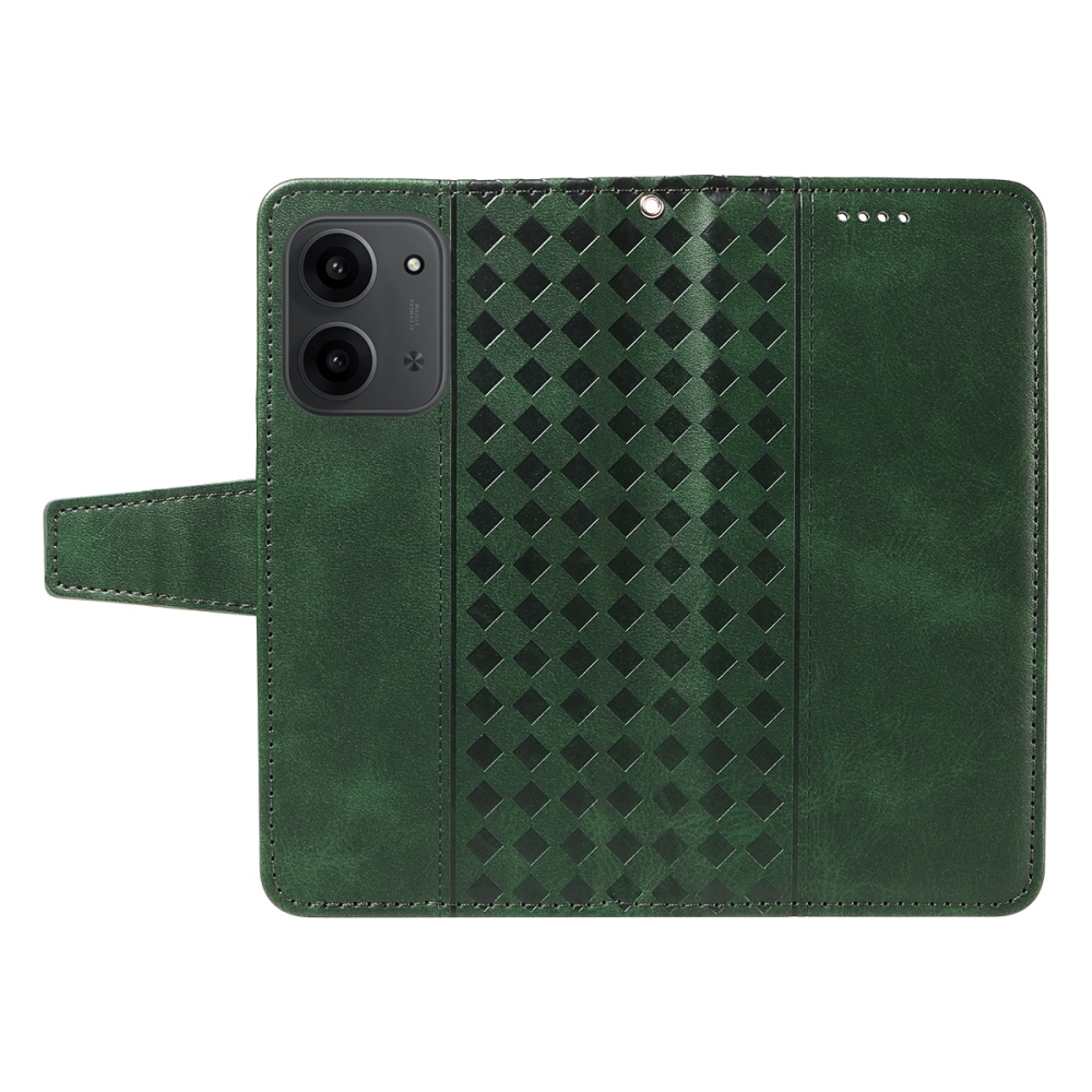 Grids knižkové púzdro na Xiaomi Redmi 15C 4G/5G (173mm) - zelené