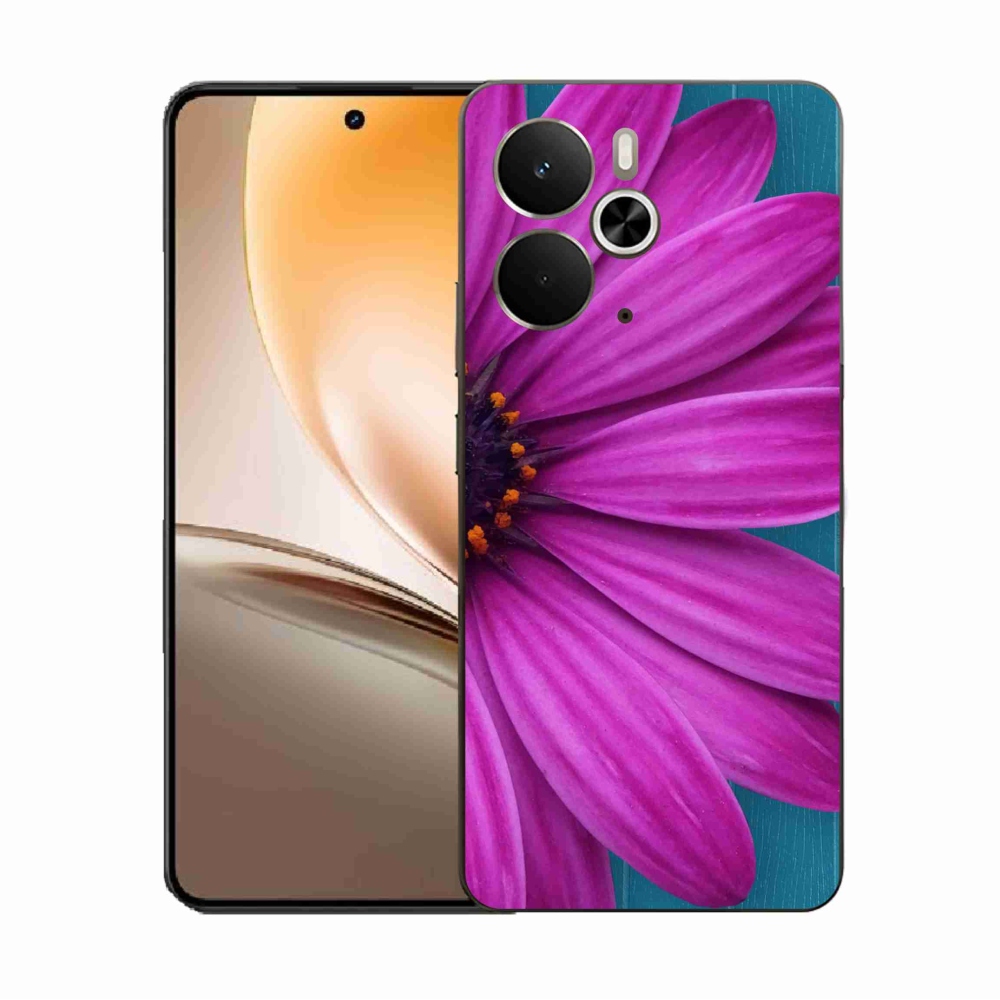 Gélový kryt mmCase na Realme 14 5G - fialová margaréta