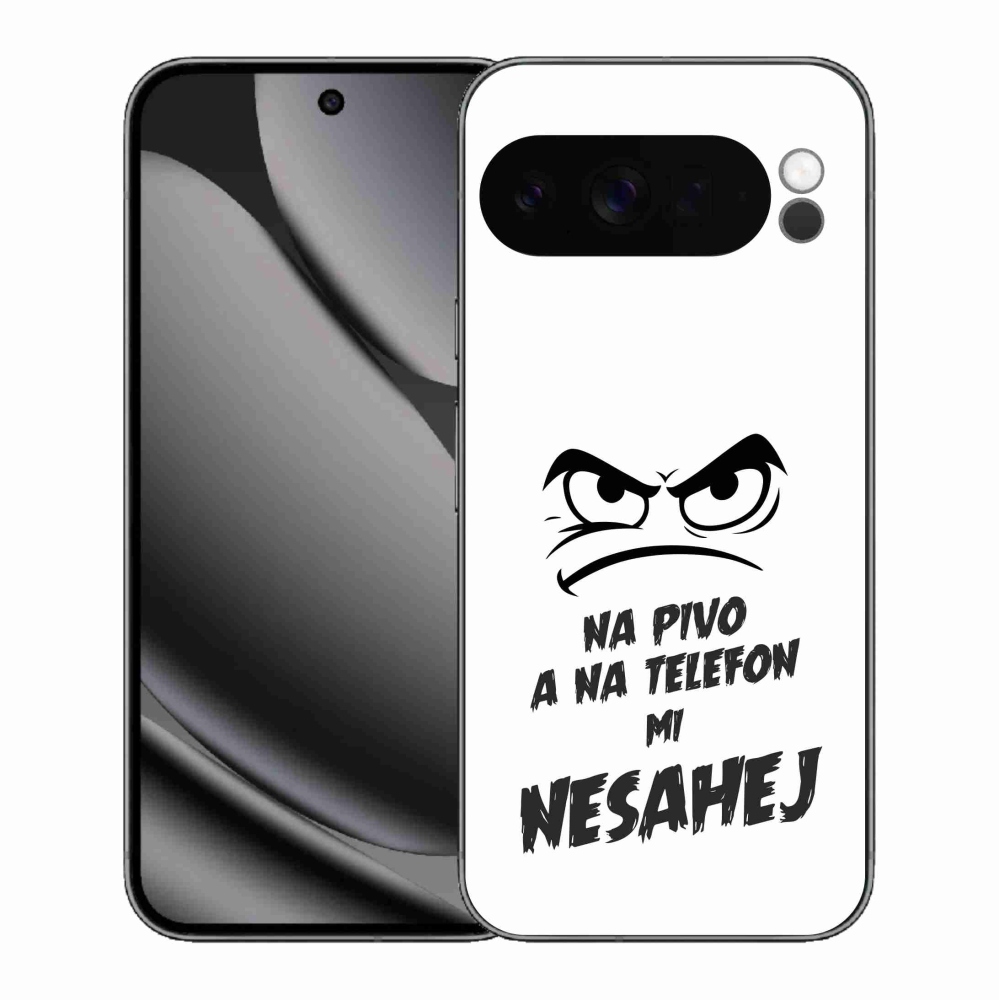 Gélový kryt mmCase na Google Pixel 10 Pro XL - pivný motív 2 biele pozadie