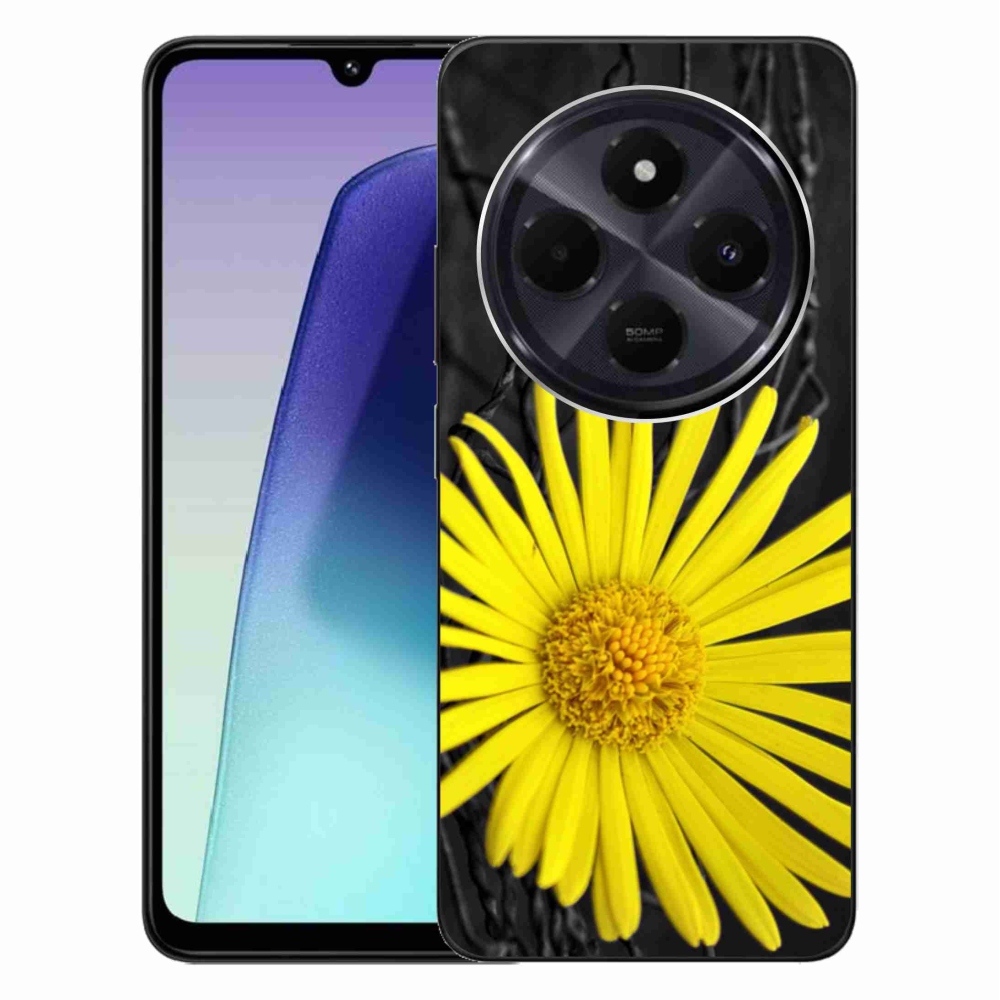 Gélový kryt mmCase na Xiaomi Redmi 14C/Poco C75 - žltý kvet
