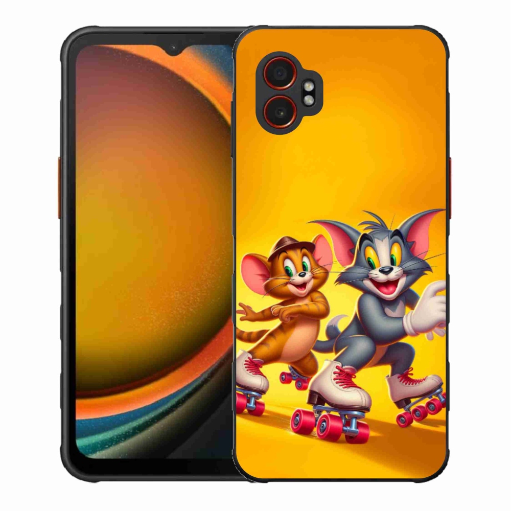 Gélový kryt mmCase na Samsung Galaxy Xcover 7 Pro - tom a jerry