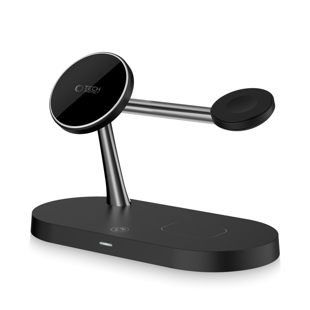 Tech-Protect A12 3v1 nabíjací stojan - čierny