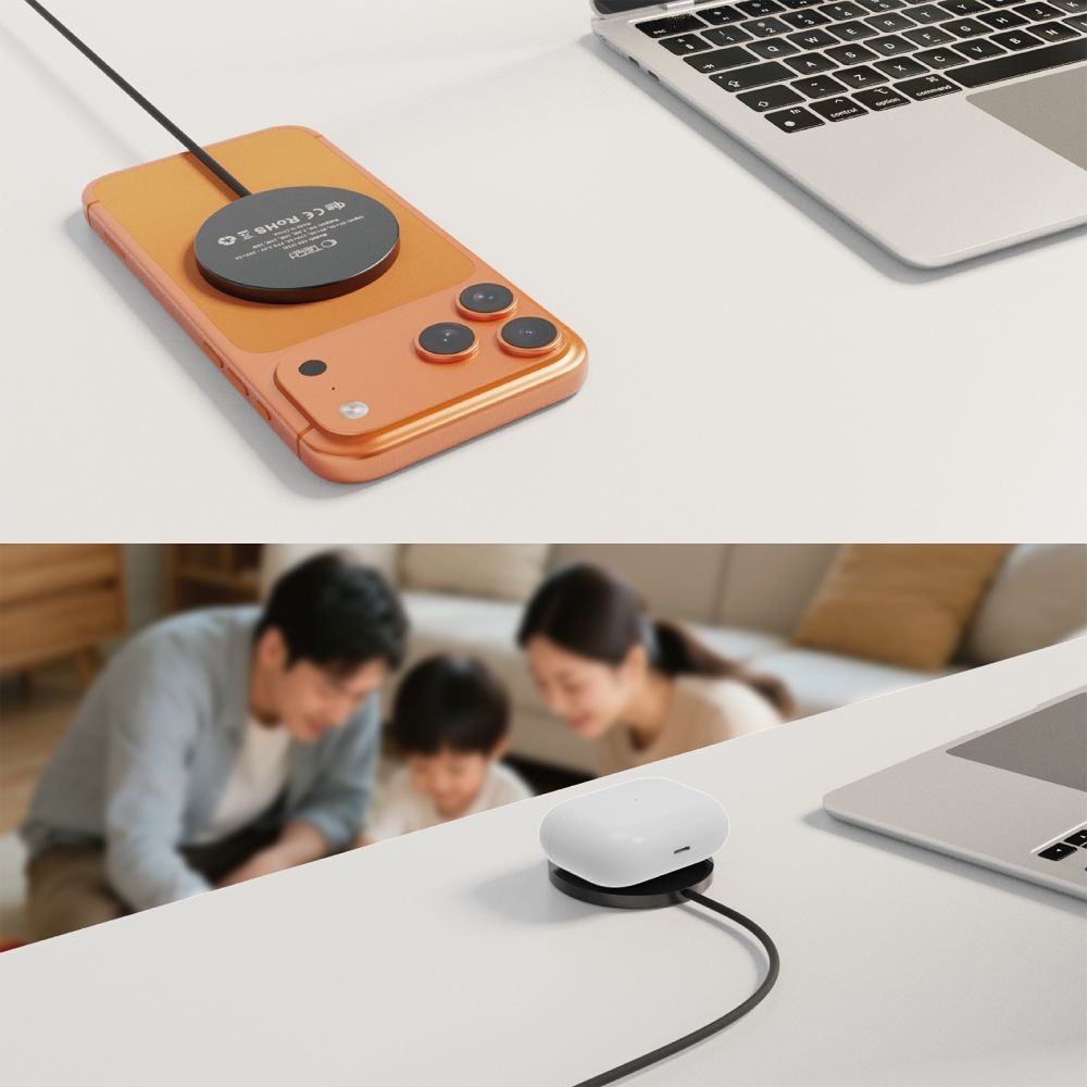 Tech-Protect bezdrôtová nabíjačka A50 Magnetic MagSafe 25W Qi2.2 - čierna