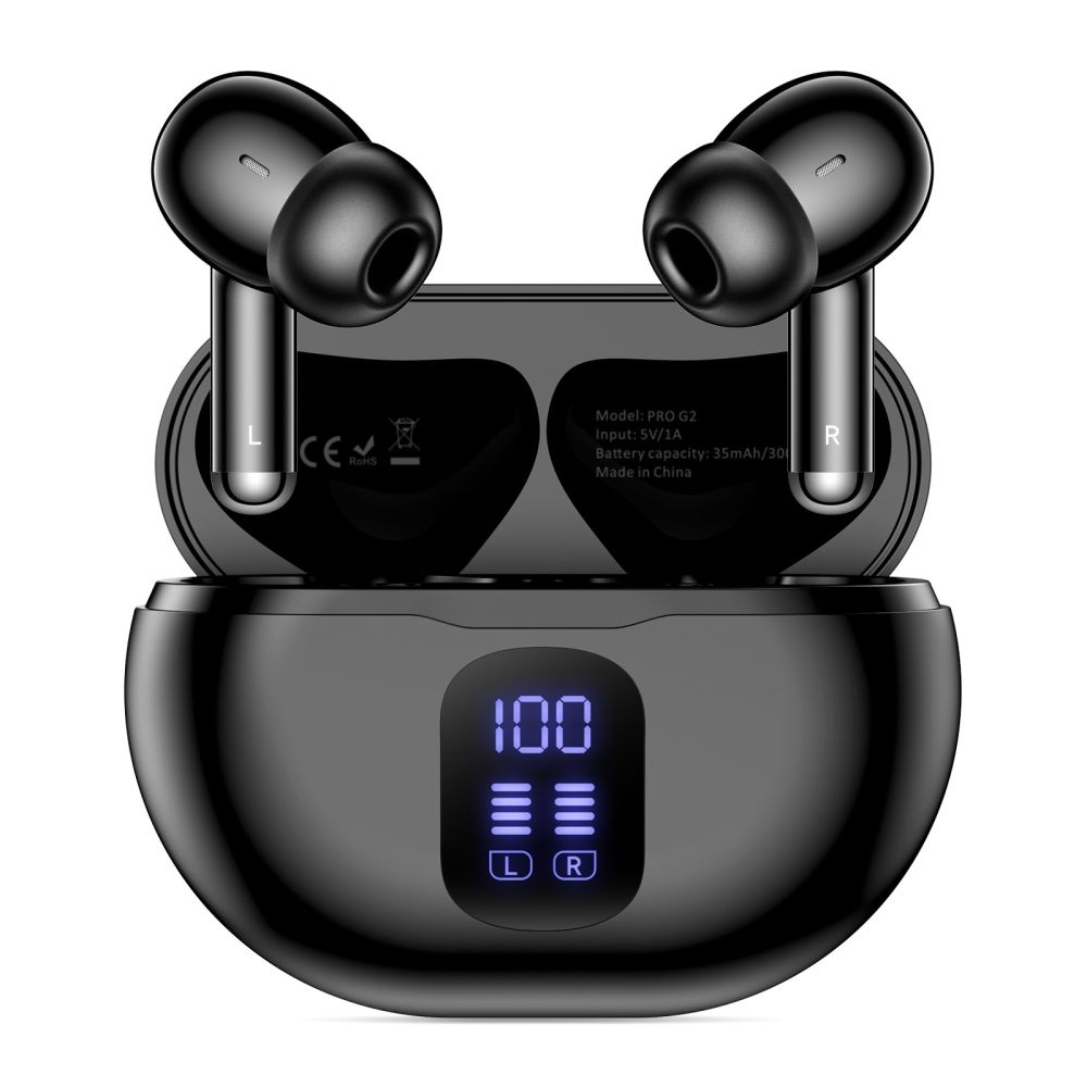 Tech-Protect bezdrôtové slúchadlá UltraBoost TWS Earphone Pro G2 - čierne