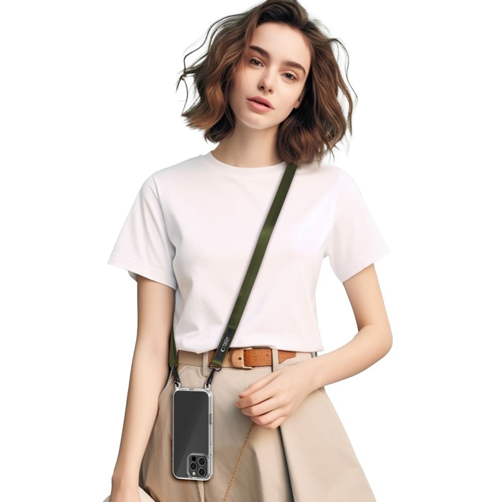 Tech-Protect C6S Rope CrossBody šnúrka / popruh na mobil - khaki