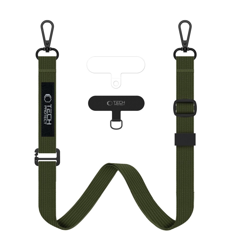 Tech-Protect C6S Rope CrossBody šnúrka / popruh na mobil - khaki