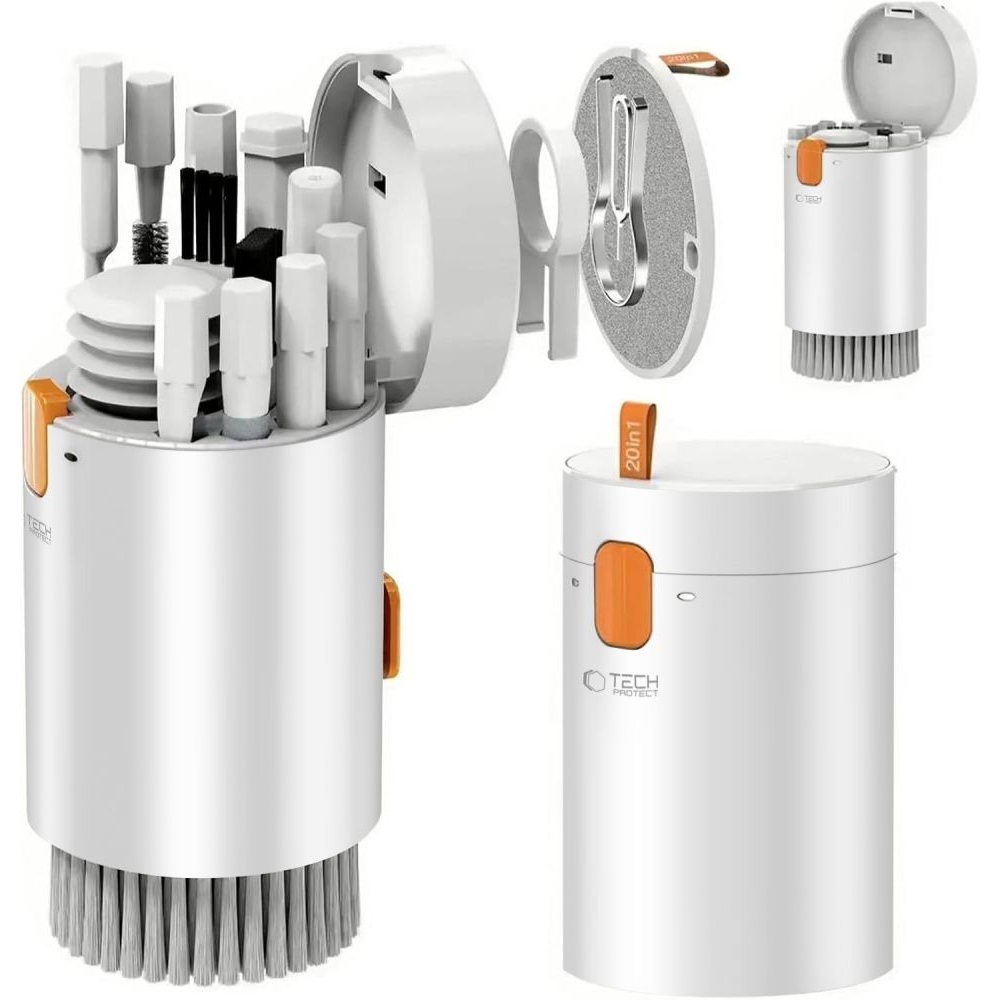 Tech-Protect CS01 čistiaca sada 20v1 pre elektroniku - biela