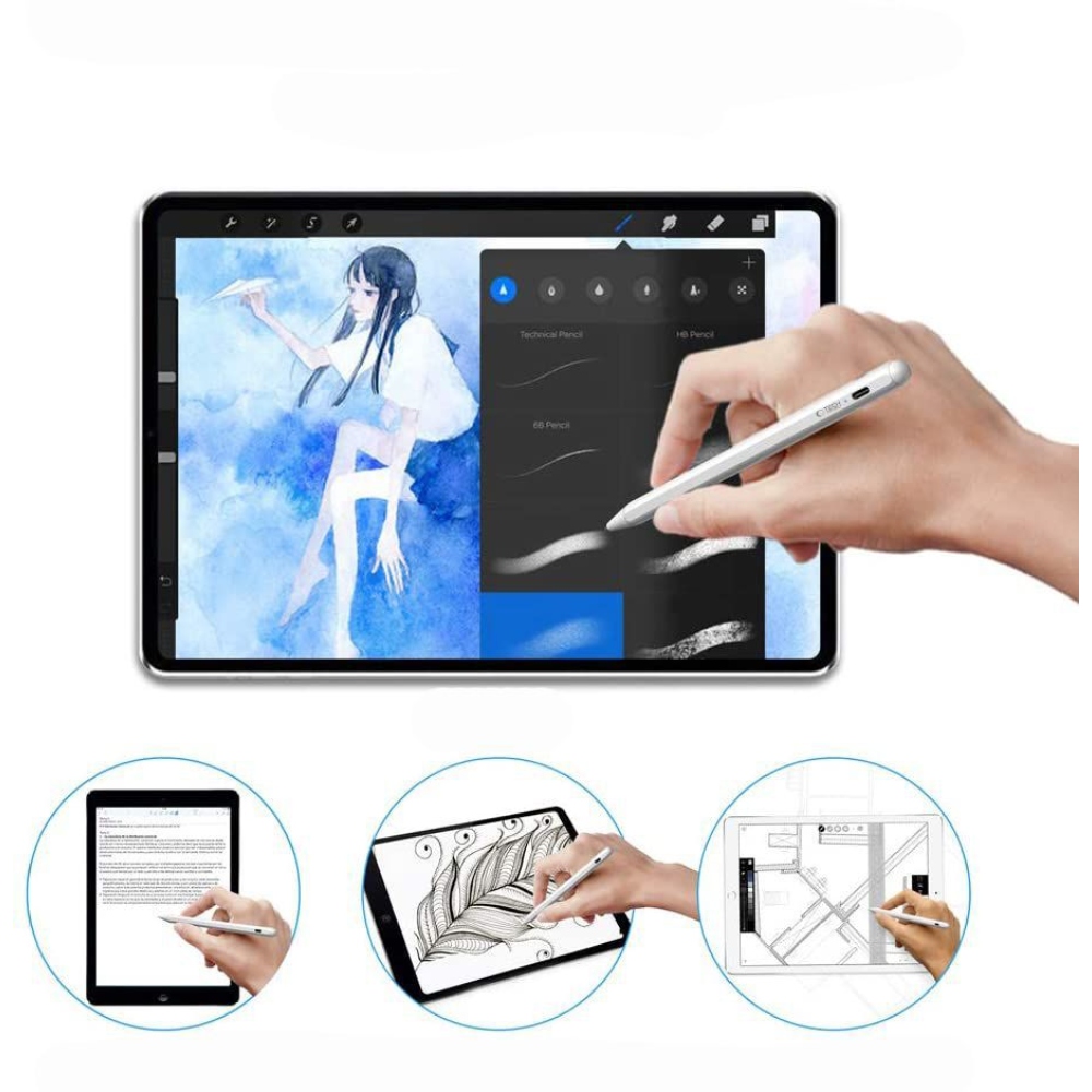 Tech-Protect Digital Magnetic Stylus Pen iPad - biely