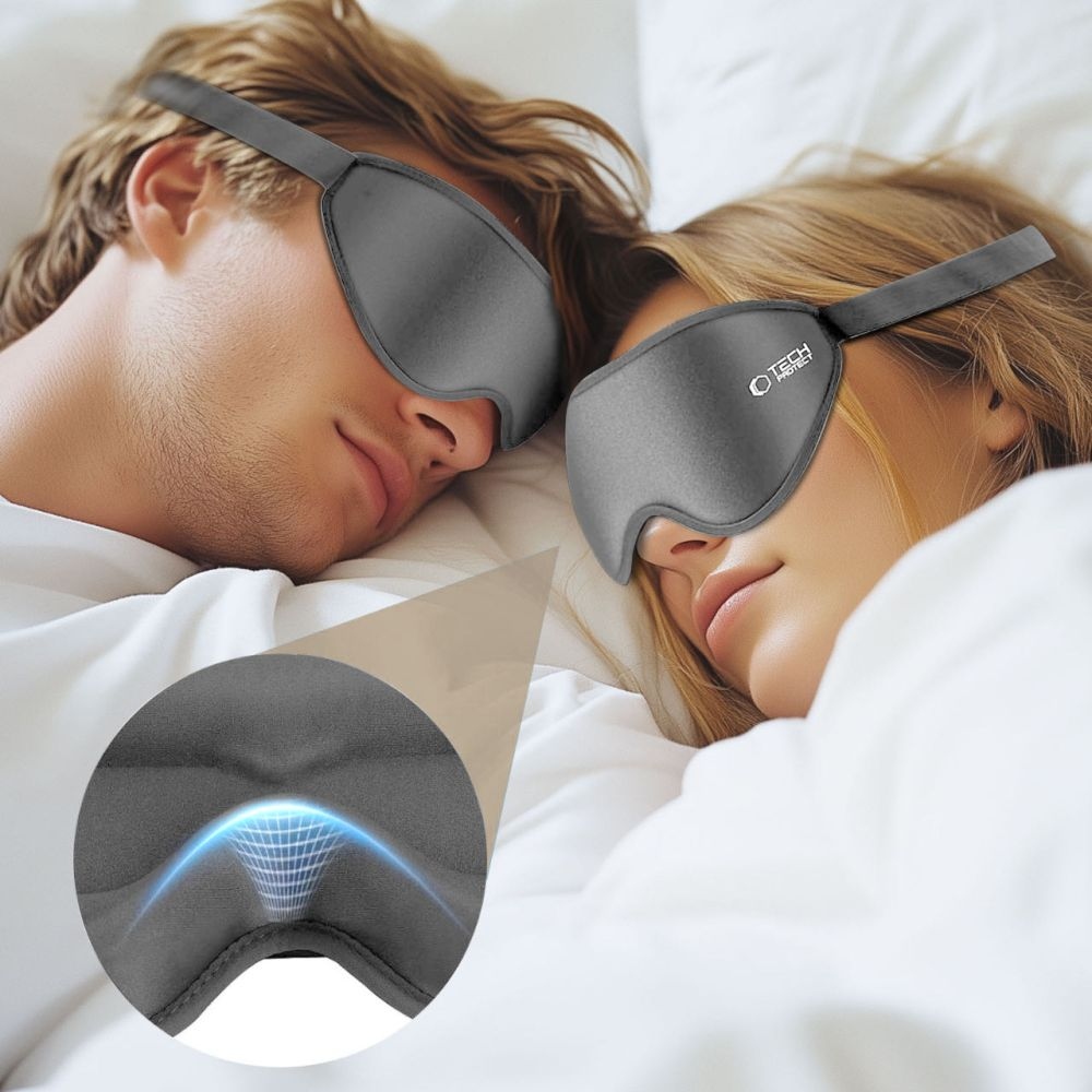 Tech-Protect EyeShade 3D maska ​​na spanie - šedá