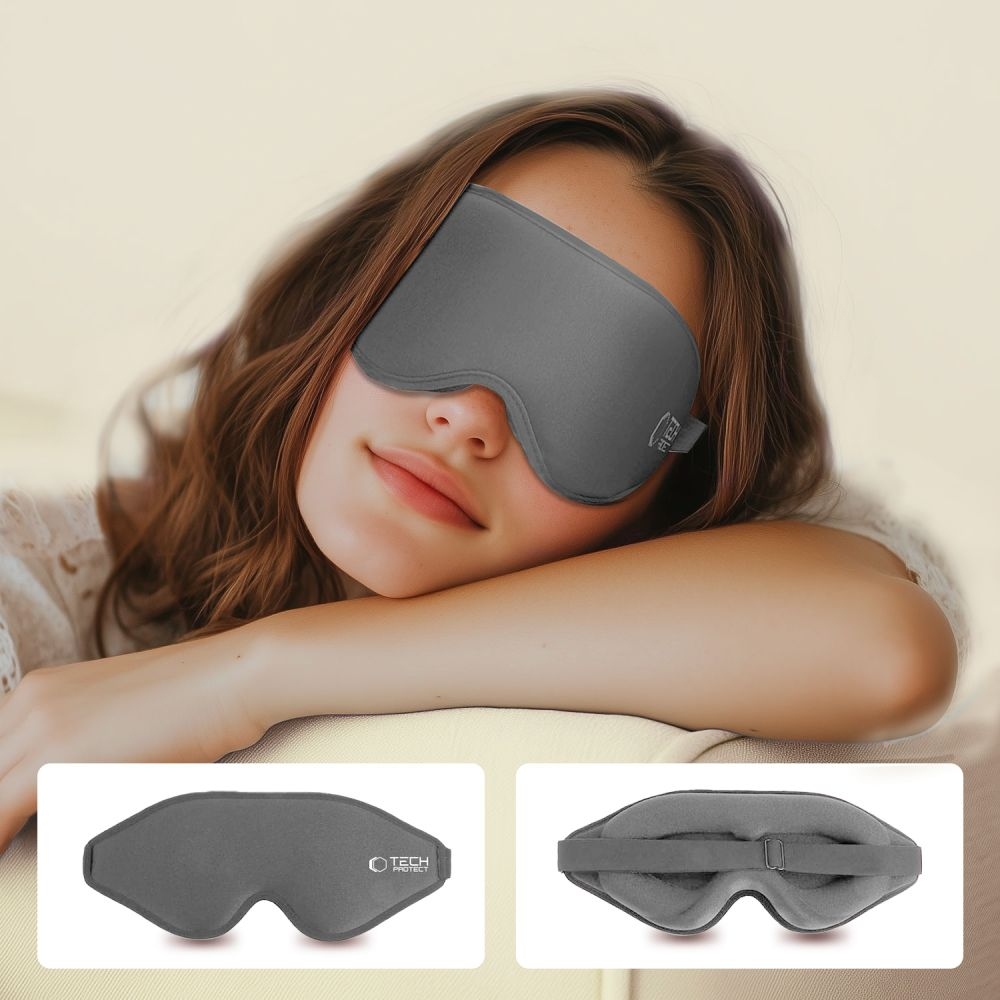 Tech-Protect EyeShade 3D maska ​​na spanie - šedá