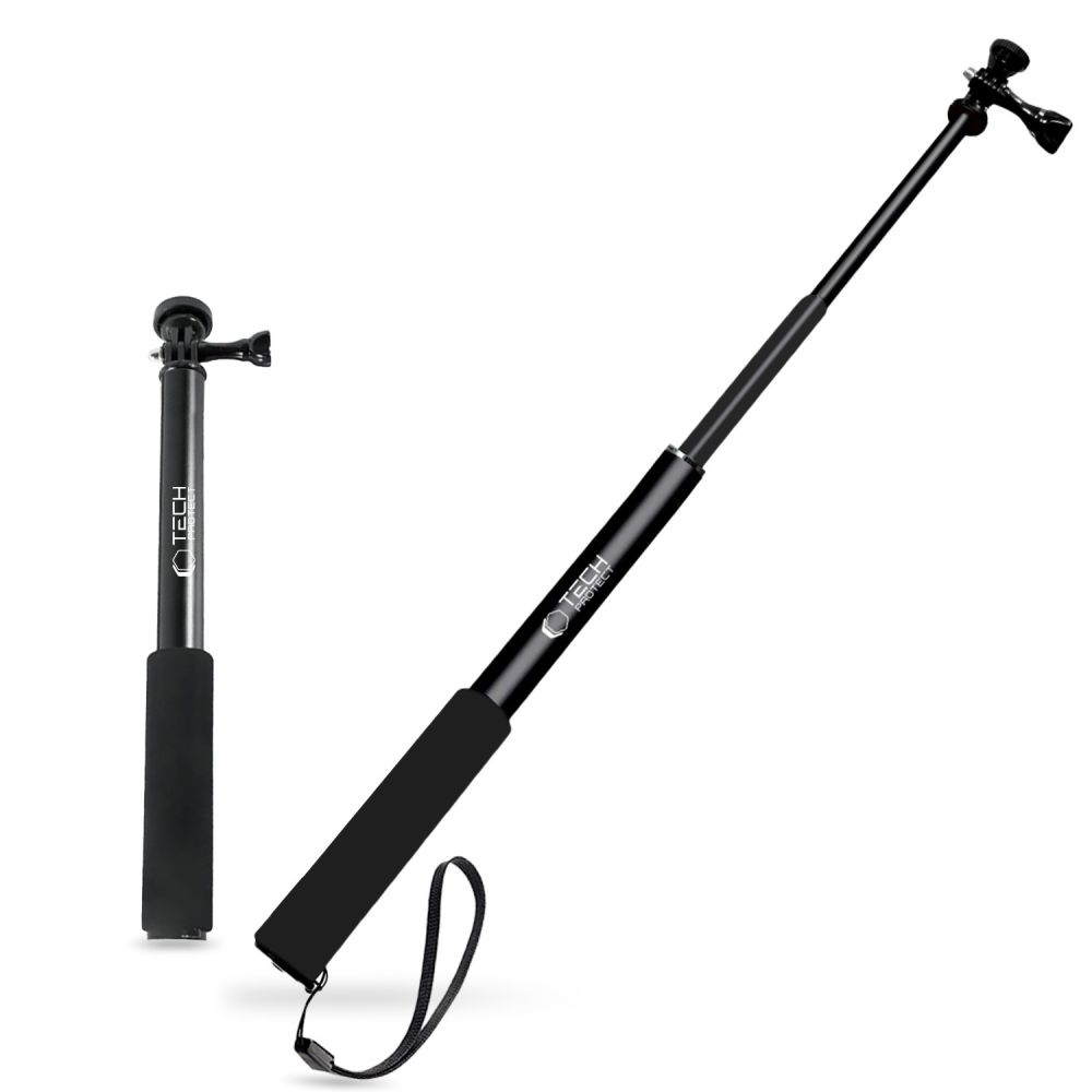 Tech-Protect GA100 Monopod a Selfie tyč pre GOPRO / DJI kamery - čierna
