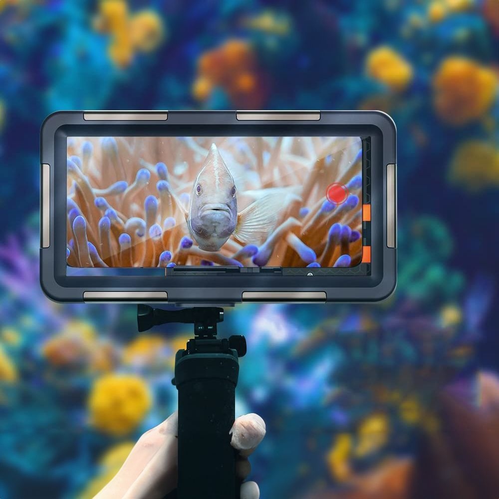 Tech-Protect IPX8 univerzálne vodotesné puzdro na potápanie - čierne