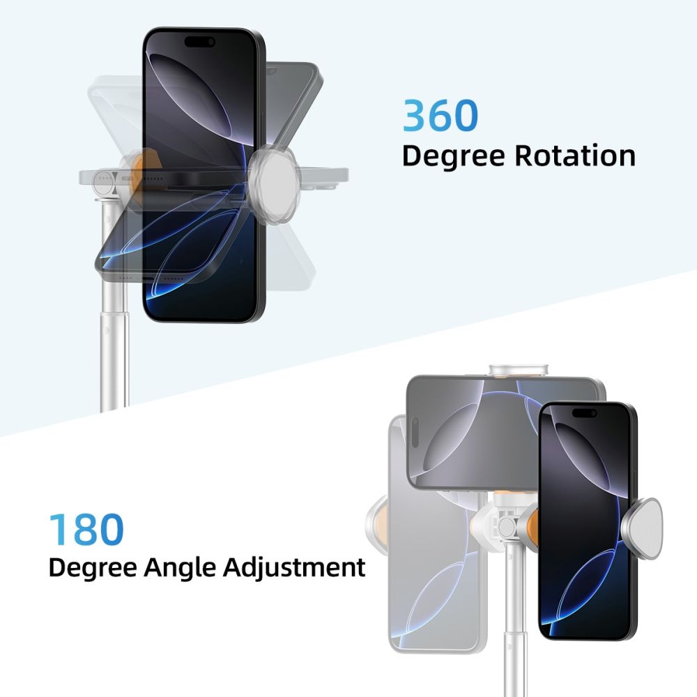 Tech-Protect L09S Bluetooth teleskopická selfie tyč s trojnožkou - biela