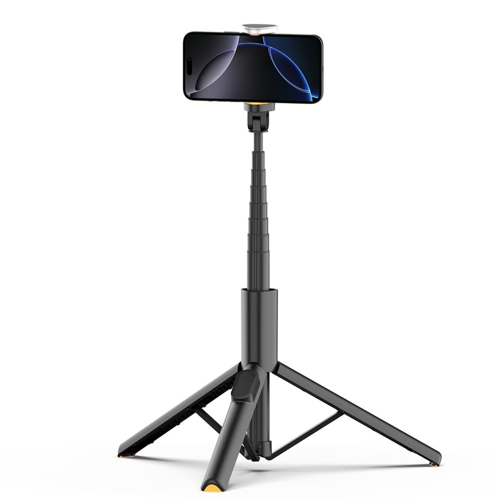 Tech-Protect L09S Bluetooth teleskopická selfie tyč s trojnožkou - čierna