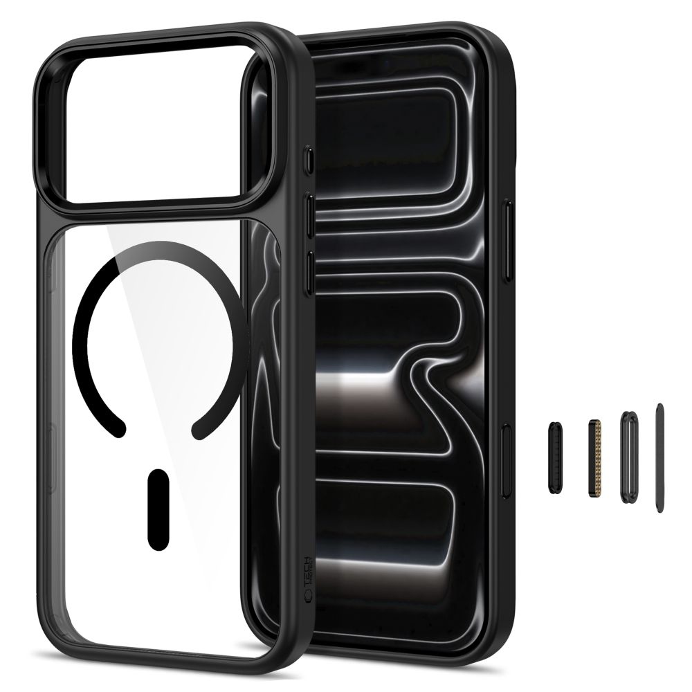 Tech-Protect Magmat MagSafe CC obal na iPhone 17 Pro/18 Pro - čierny