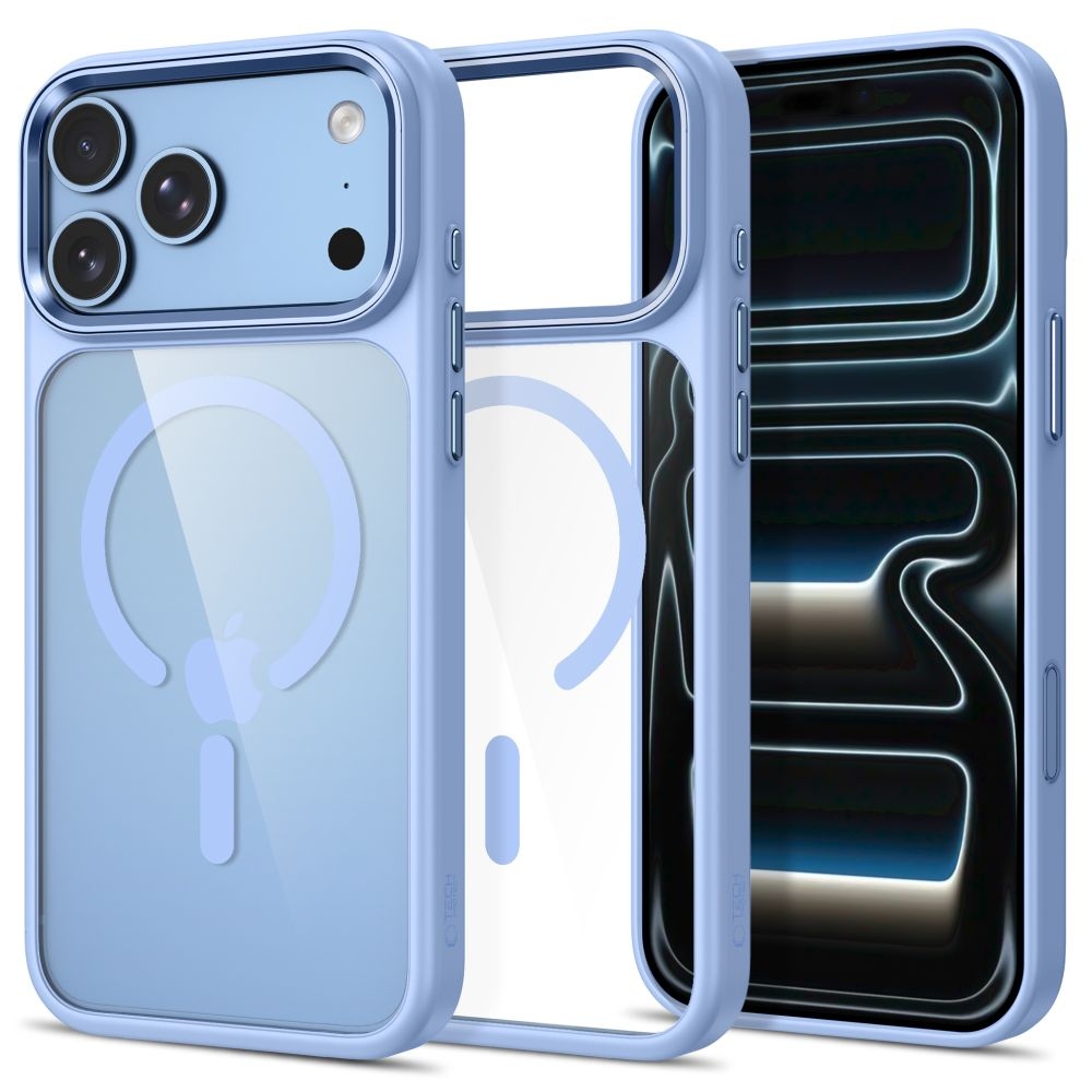 Tech-Protect Magmat MagSafe CC obal na iPhone 17 Pro/18 Pro - svetlomodrý