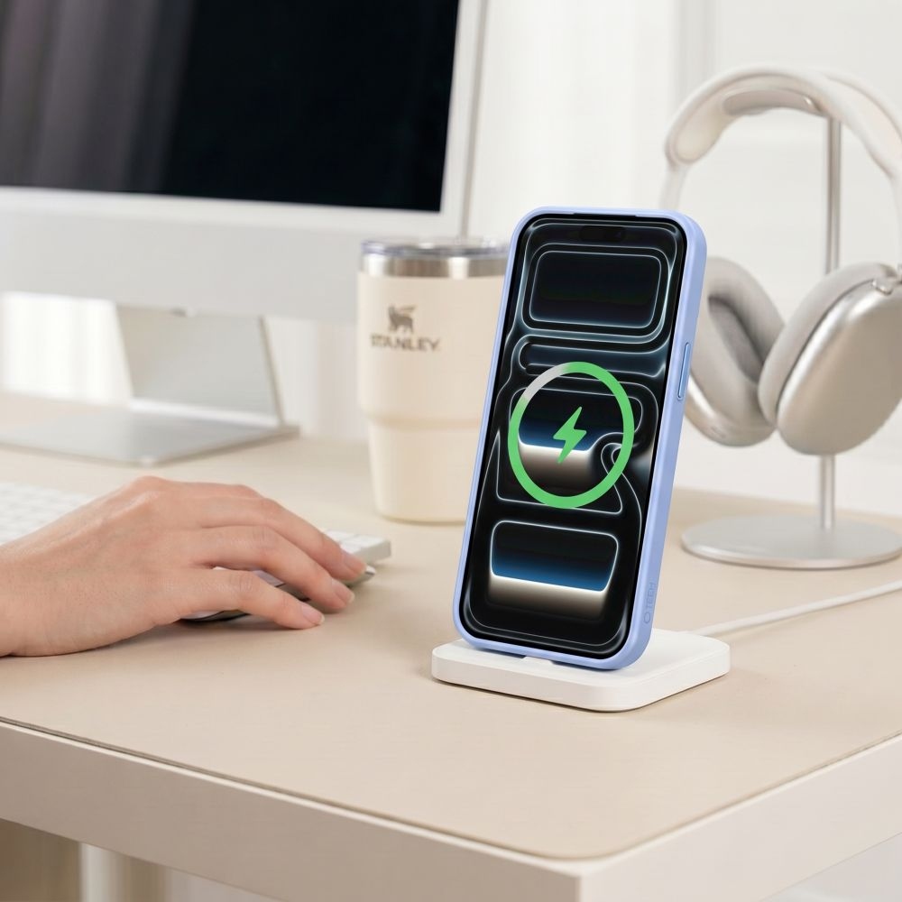 Tech-Protect Magmat MagSafe CC obal na iPhone 17 Pro/18 Pro - svetlomodrý