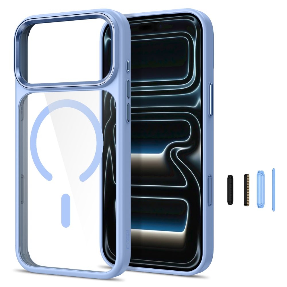 Tech-Protect Magmat MagSafe CC obal na iPhone 17 Pro/18 Pro - svetlomodrý