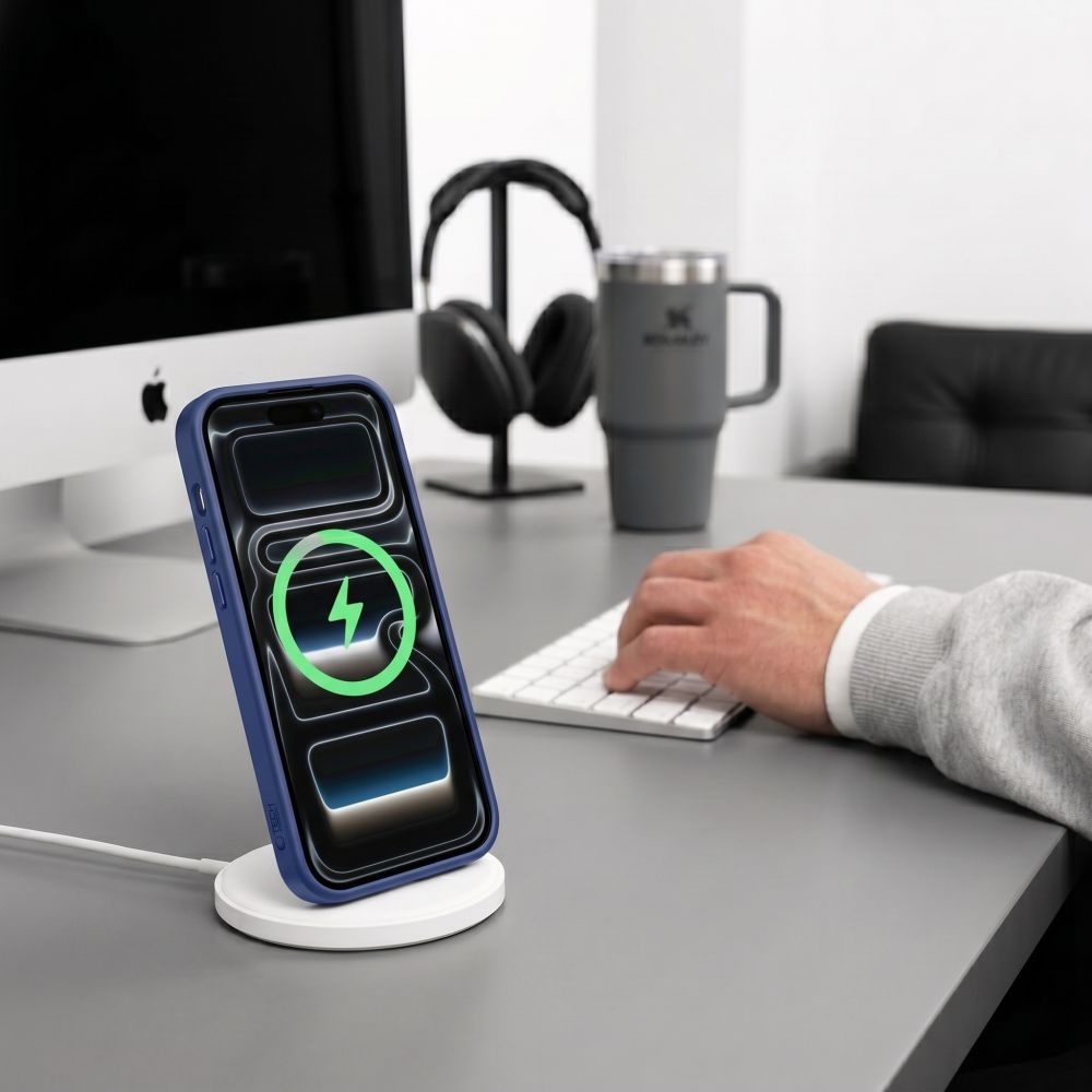 Tech-Protect Magmat MagSafe CC obal na iPhone 17 Pro Max/18 Pro Max - tmavomodrý