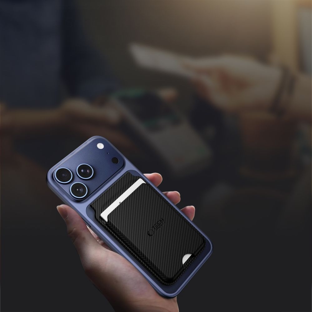 Tech-Protect Magsafe univerzálne magnetické puzdro na karty - carbon