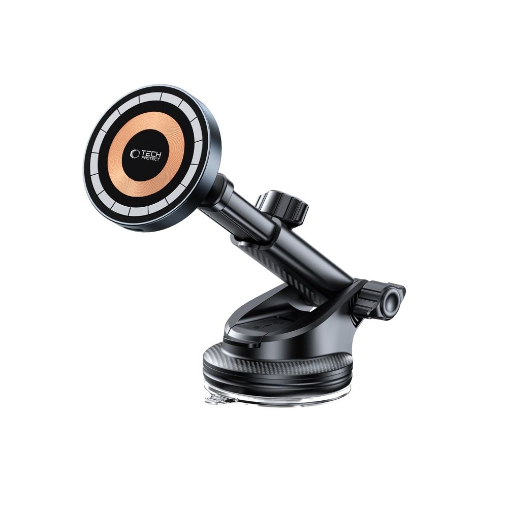 Tech-Protect MM15W-V5 MagSafe držiak na palubnú dosku a do ventilácie s bezdrôtovým nabíjaním - čierny