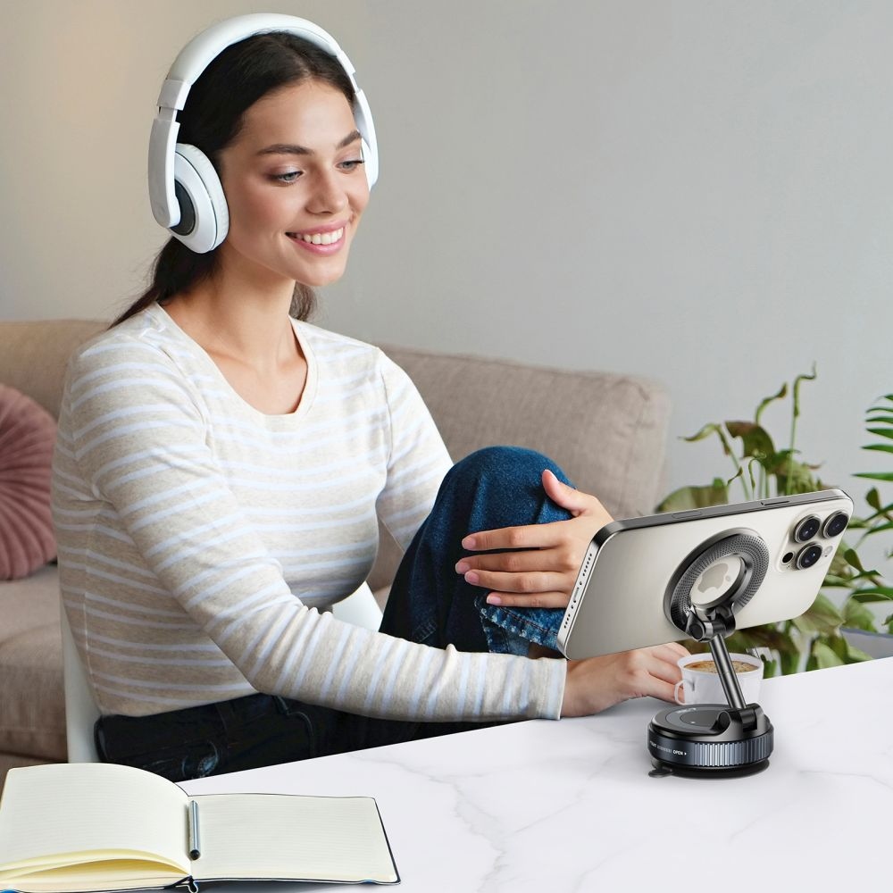 Tech-Protect N60 skladací magnetický držiak do auta s MagSafe na palubnú dosku a čelné sklo