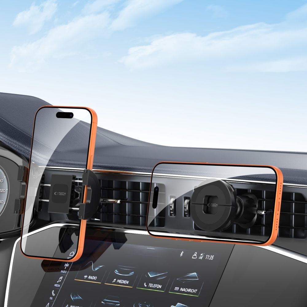 Tech-Protect N62 2v1 držiak telefónu s MagSafe na palubnú dosku a do ventilácie - čierny