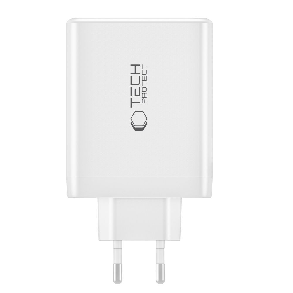 Tech-Protect NC100W-GAN 4-portová nabíjačka PD100W/QC3.0 - biela