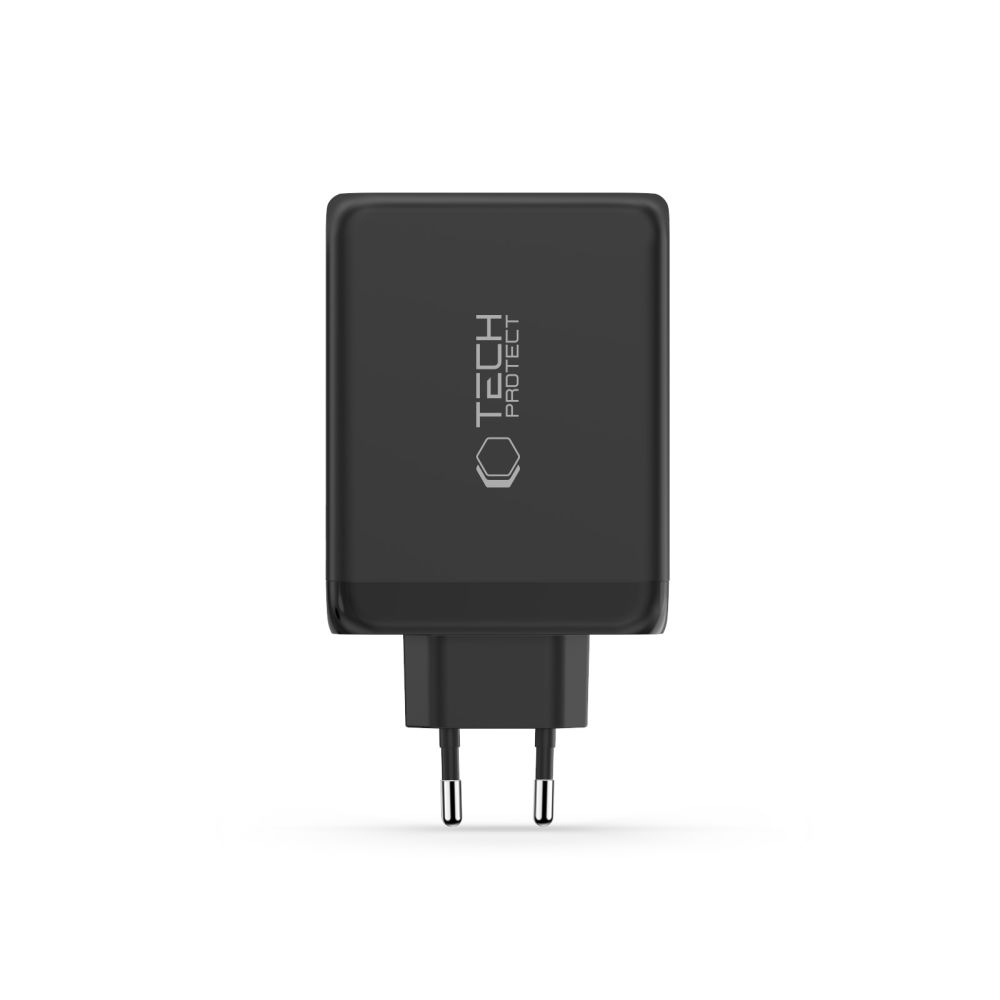Tech-Protect NC200W-GAN 4-portová nabíjačka PD200W/QC3.0 - čierna