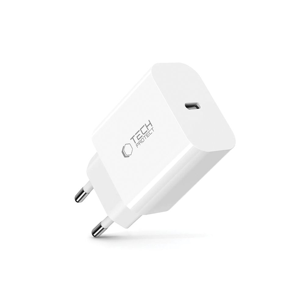 Tech-Protect NC20W USB-C Sieťová nabíjačka PD20W - biela