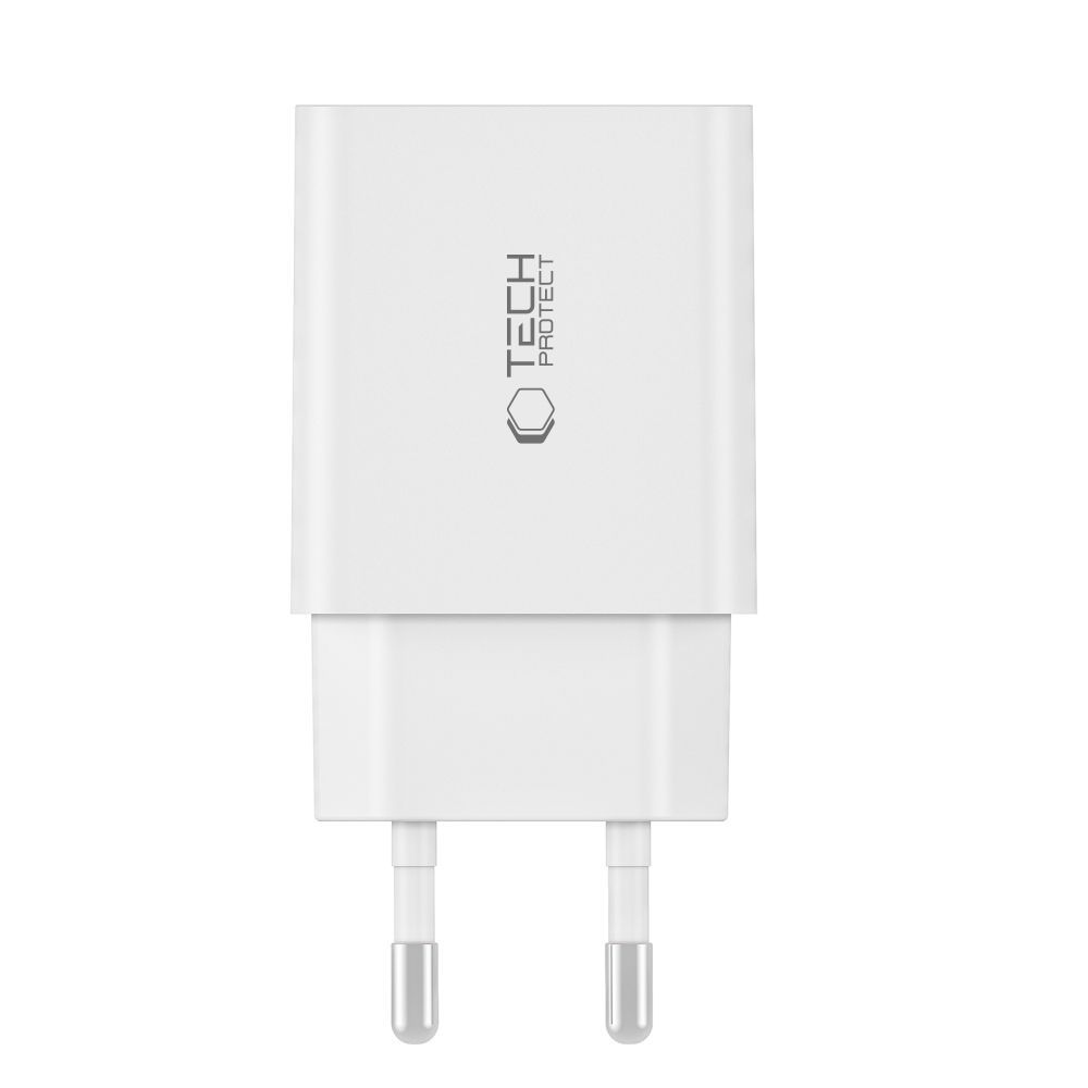 Tech-Protect NC30W 2-portová nabíjačka PD30W/QC3.0 - biela