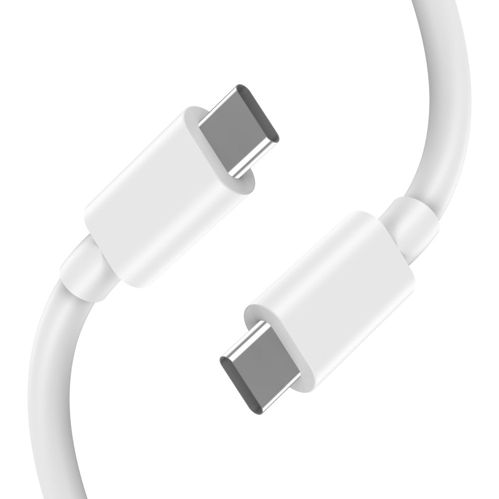 Tech-Protect NC45W-GAN 2-portová nabíjačka PD45W + USB-C/USB-C kábel - biela