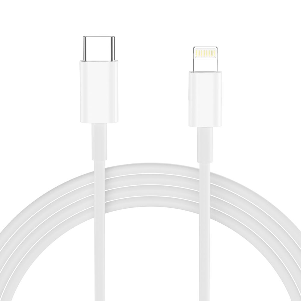 Tech-Protect NCA20 2-portová nabíjačka PD 20W/QC3.0 + Lightning/USB-C kábel - biela