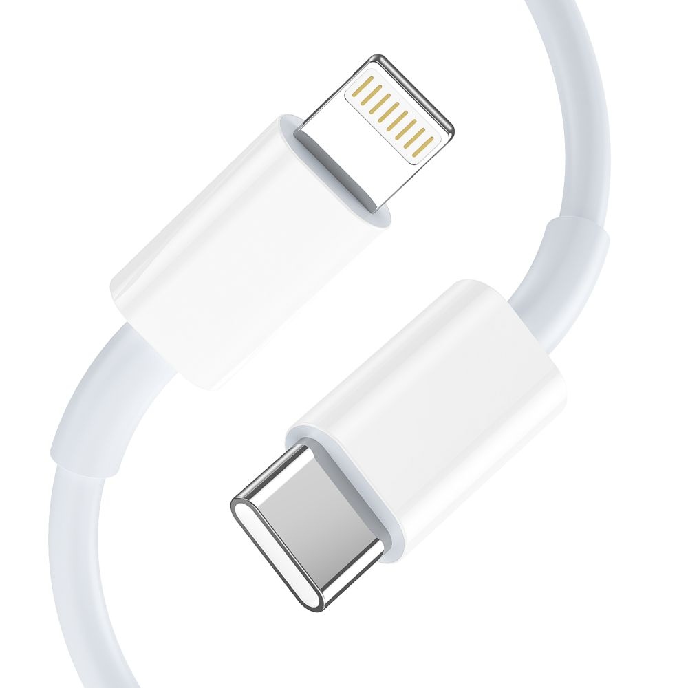 Tech-Protect NCA20 2-portová nabíjačka PD 20W/QC3.0 + Lightning/USB-C kábel - biela