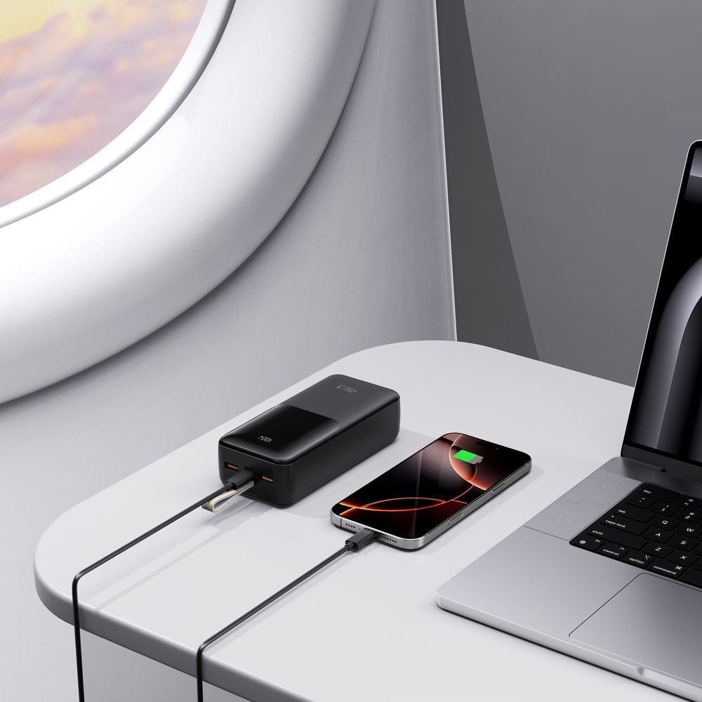 Tech-Protect PB03 powerbanka 30000mAh 22,5 W - čierna