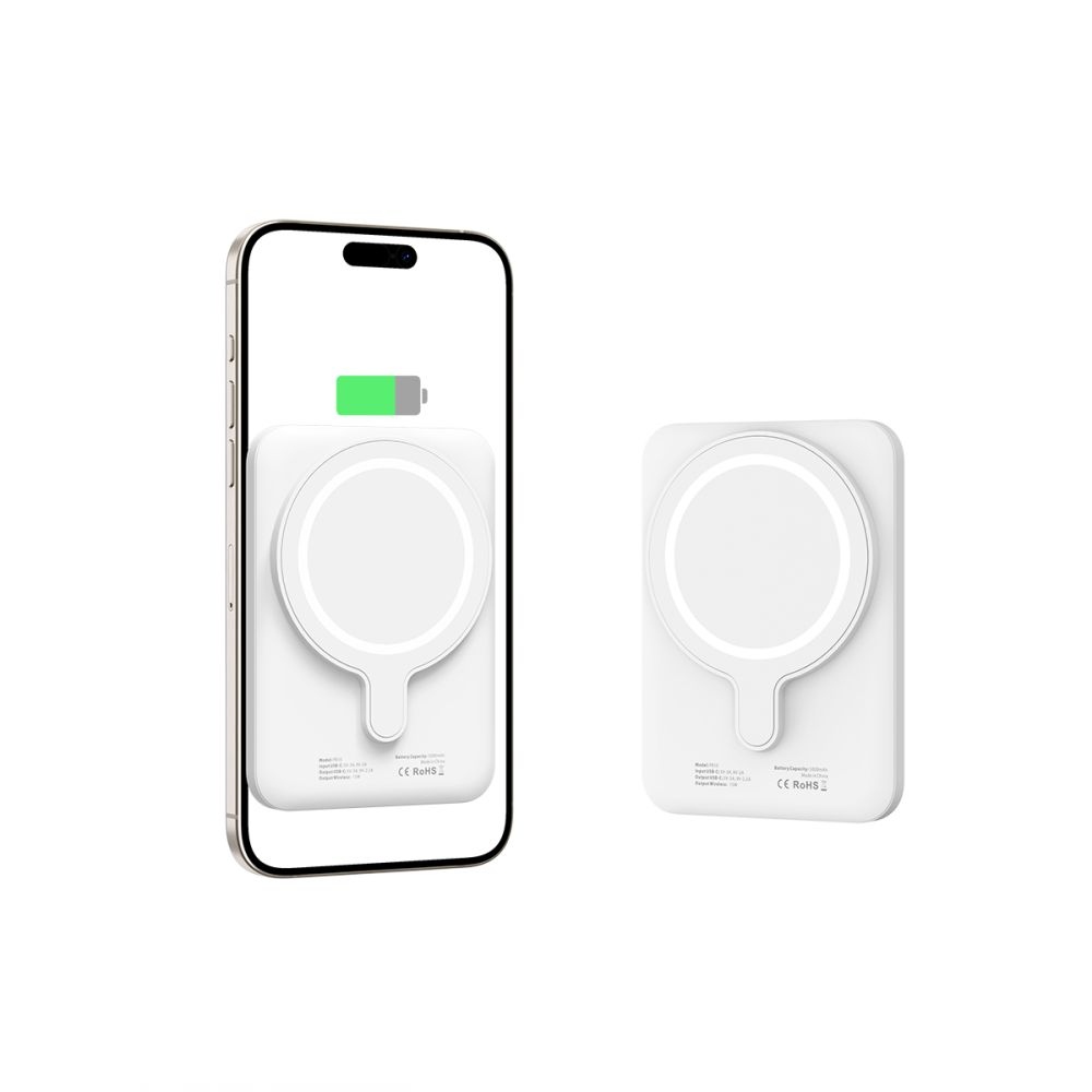 Tech-Protect PB10 LifeMag MagSafe powerbanka 5000 mAh 15W - biela