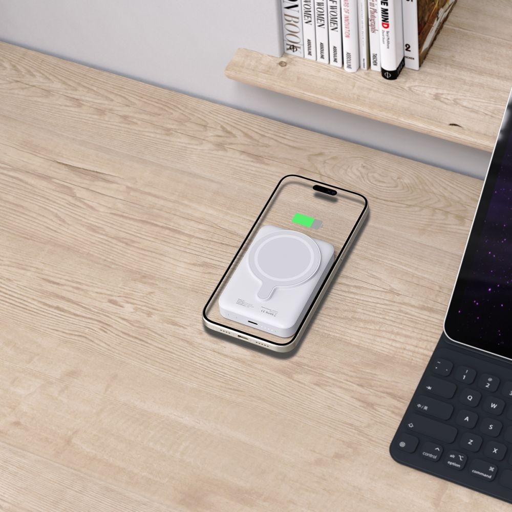 Tech-Protect PB11 LifeMag MagSafe powerbanka 10000 mAh 15W - biela