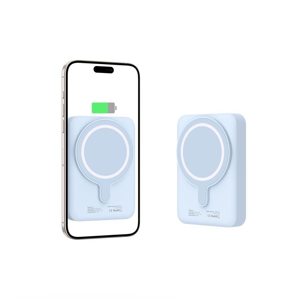 Tech-Protect PB11 LifeMag MagSafe powerbanka 10000 mAh 15W - modrá