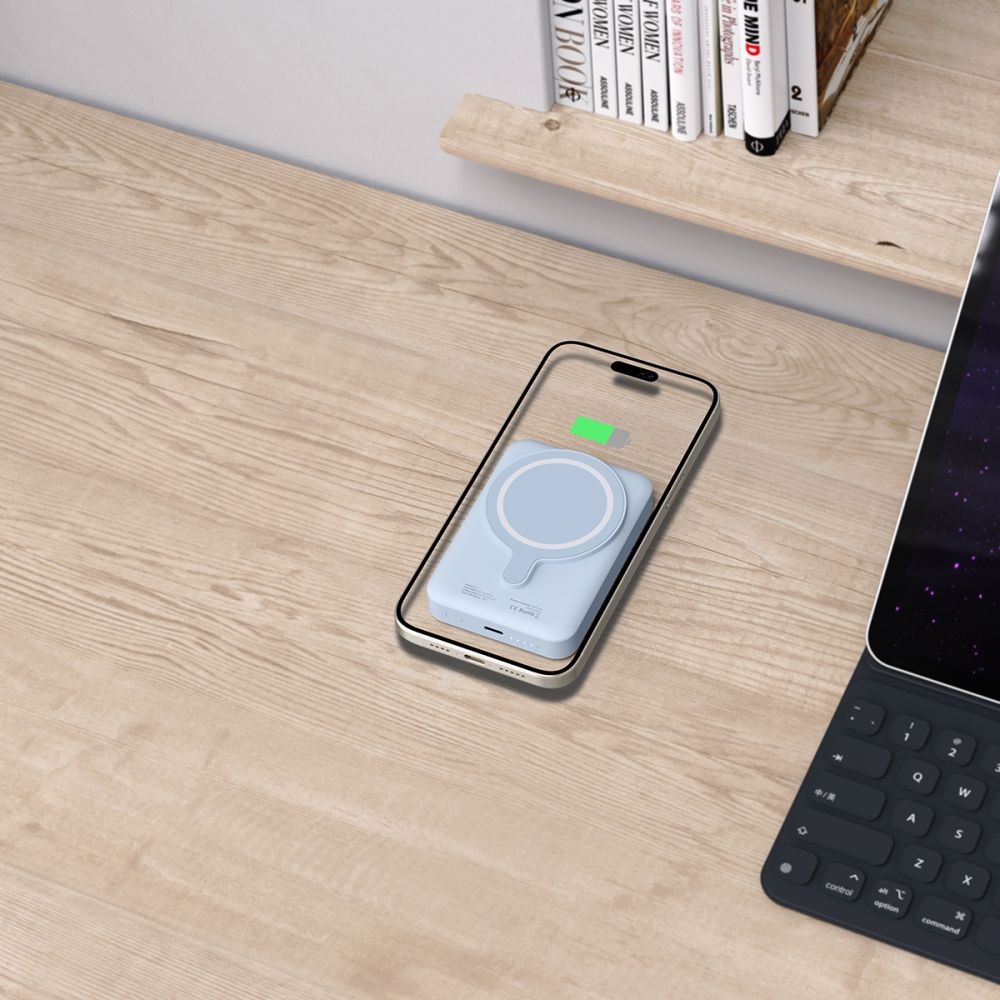 Tech-Protect PB11 LifeMag MagSafe powerbanka 10000 mAh 15W - modrá