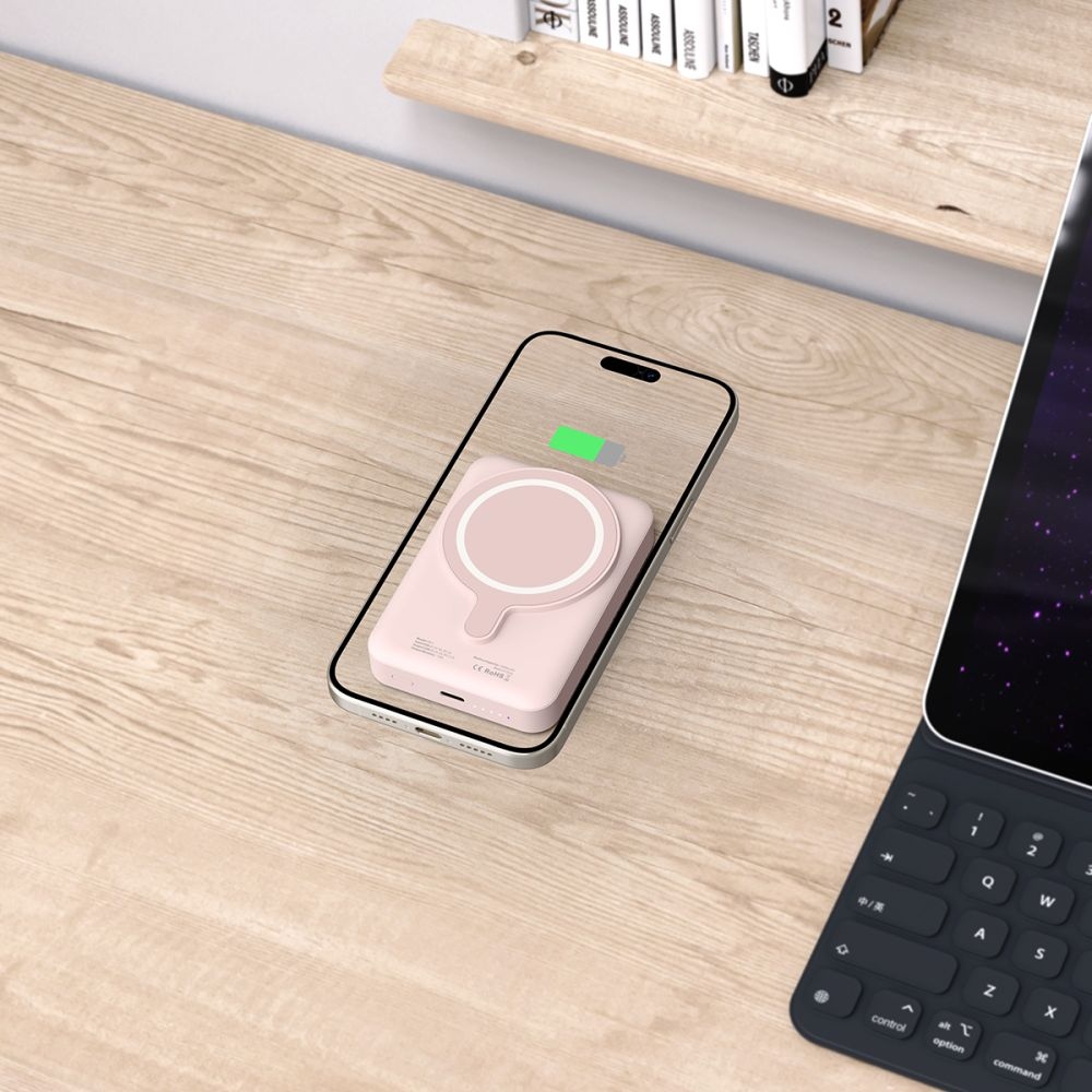 Tech-Protect PB11 LifeMag MagSafe powerbanka 10000 mAh 15W - ružová