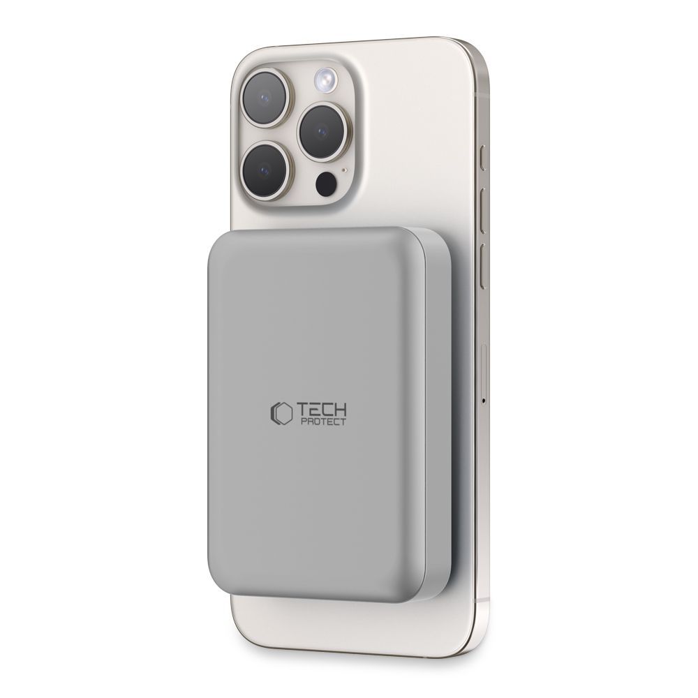 Tech-Protect PB11 LifeMag MagSafe powerbanka 10000 mAh 15W - titán