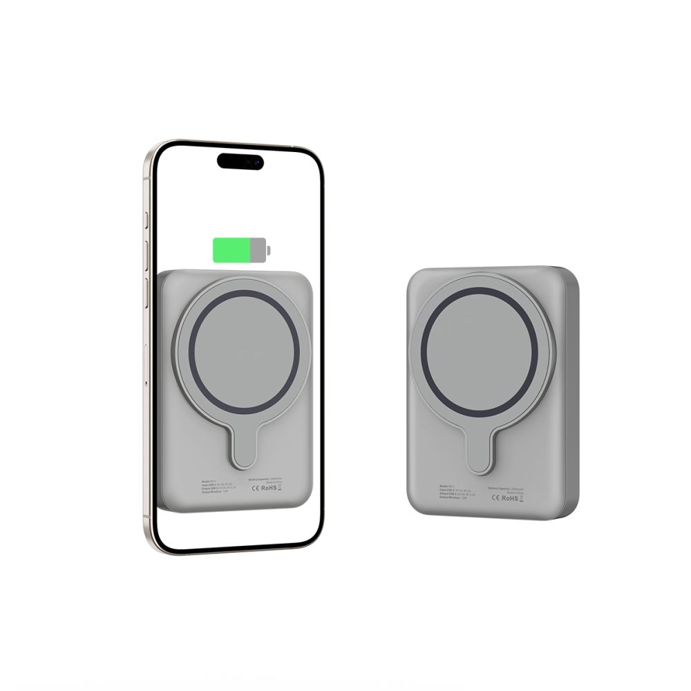 Tech-Protect PB11 LifeMag MagSafe powerbanka 10000 mAh 15W - titán
