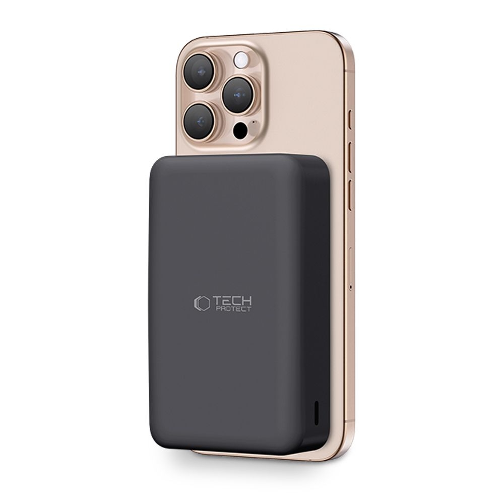 Tech-Protect PB12 LifeMag MagSafe powerbanka 20000 mAh 15W - čierna