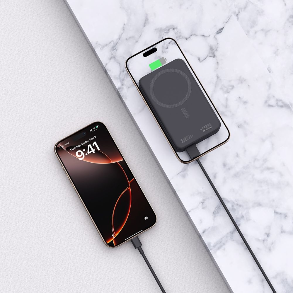 Tech-Protect PB12 LifeMag MagSafe powerbanka 20000 mAh 15W - čierna